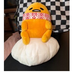 Sanrio Gudetama Plush Kids OS Yellow Holiday Headband Lazy Egg